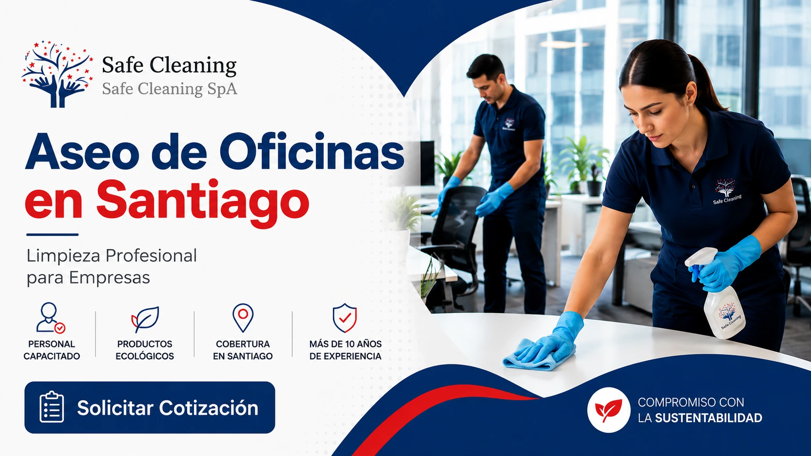 Aseo de oficinas en Santiago